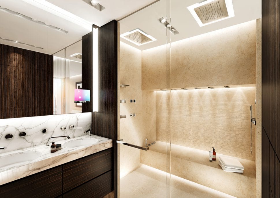 Luxury Bathroom Spa Showers Concept Design