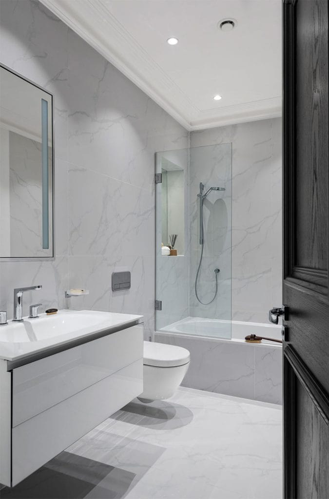 Subtle White & Grey Bathrooms - Concept Design