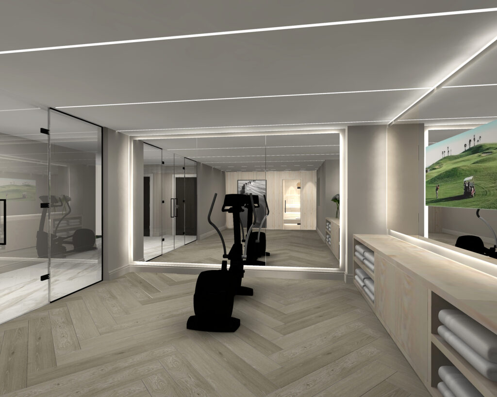 Gym Wellness Back Lit Mirrors 