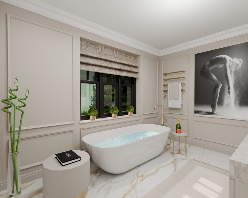 Feature Bath and Panelled Design