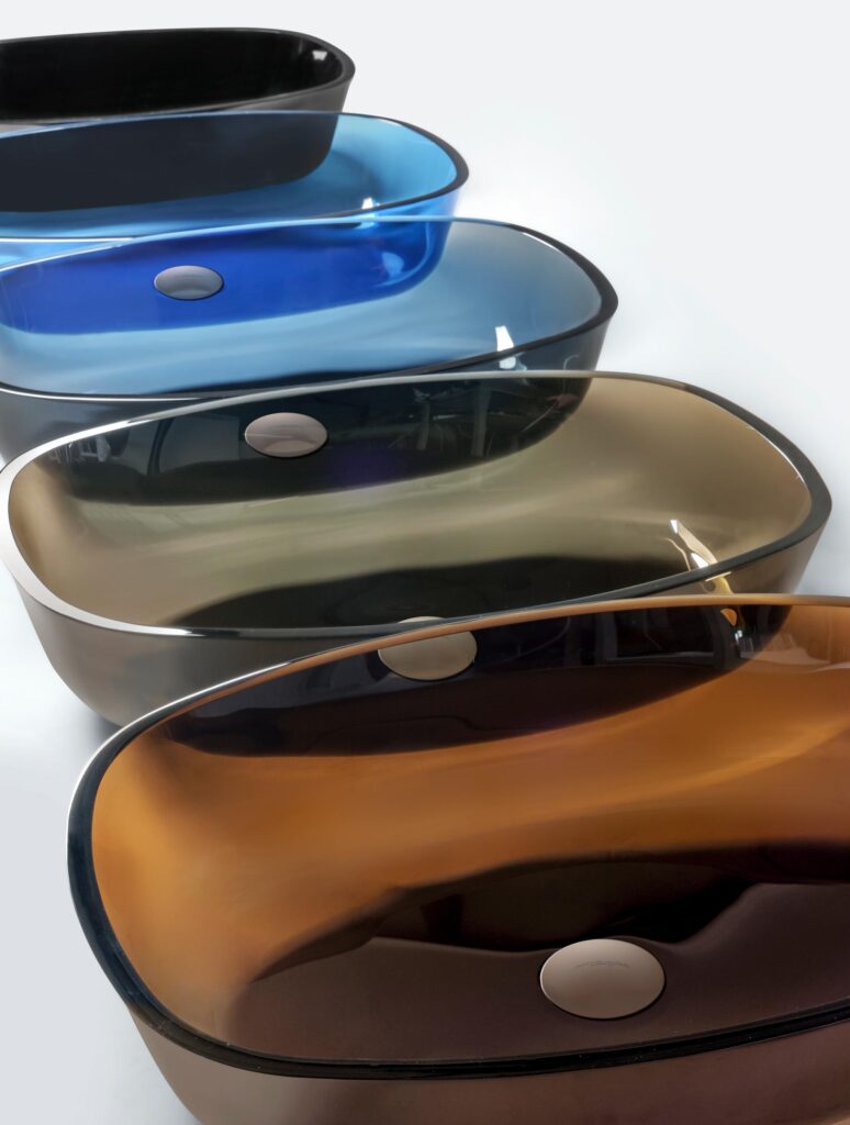 Latest Artelinea Coloured Glass Basins