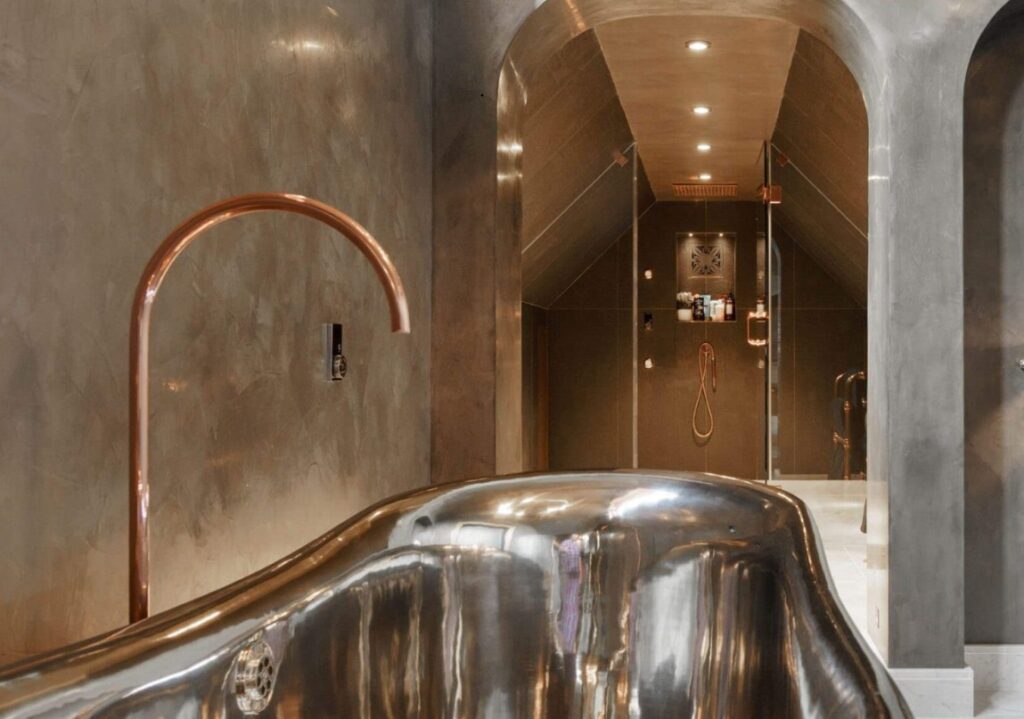 Classic Bath with Brass Fittings